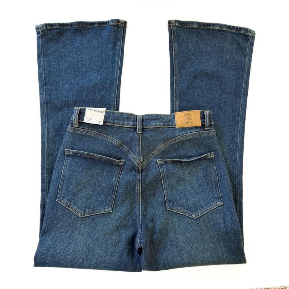 Free People We The Free Jeans Womens 30 Ashland Mid Rise Flare New - Picture 14 of 15